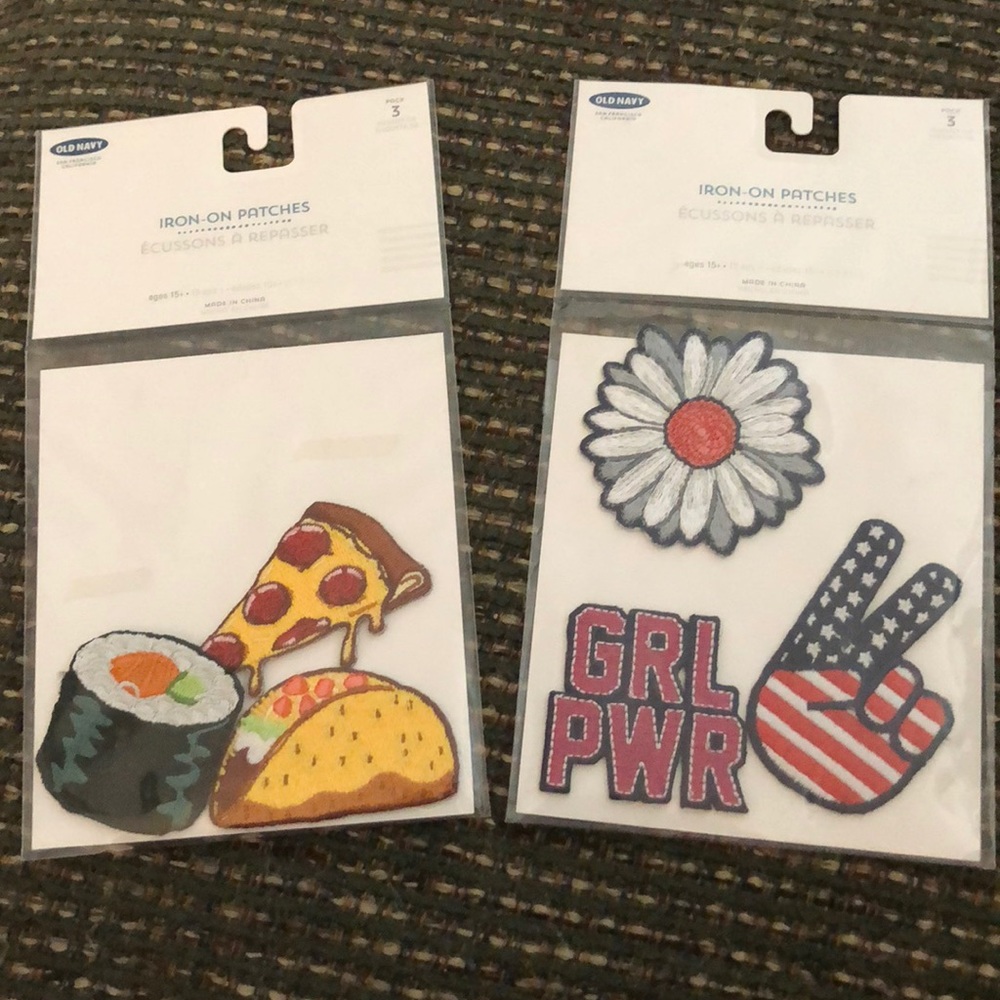 Iron on patches